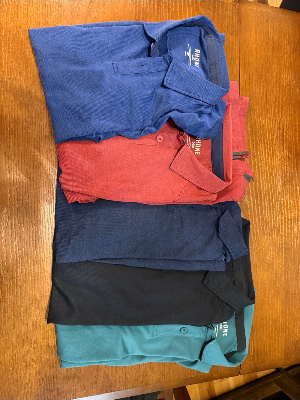 RHONE Men's Polo Pack - Blue, Red, Navy, Black, Teal